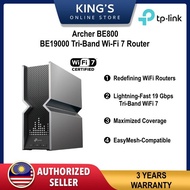 TP-Link Archer BE800 BE19000 Tri Band WiFi 7 Router