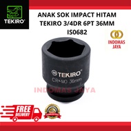 MATA TEKIRO 3/ 4 INCH IMPACT SOCKET WRENCH 6 PT 36 MM Impact Socket Bit 3/4 Inch 36mm TEKIRO 6pt Imp