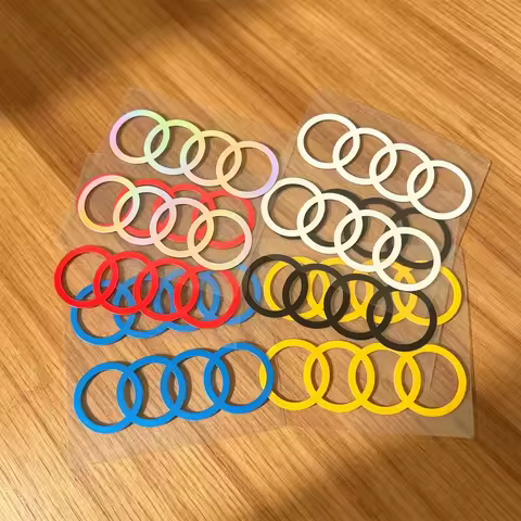 2pcs Car Logo Stickers Door Side Window Body Universal Decal Decoration For Audi A1 A2 A3 A4 A5 A6 A