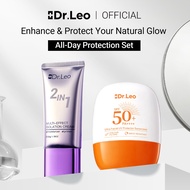 Dr.Leo All-Day Protection Set Multi-Effect Isolation Cream Face Primer Moisturize +Ultra Light Sunsc