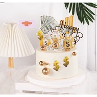 CMD01 Cake Topper Dollar Money Duit Uang Dekor Kue Ultah Cupcake