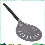 Turning Pizza Peel with 8 inch Aluminum Round Pizza Paddle, 23.6 inch Overall, Outdoor Pizza Oven Ac