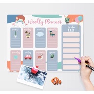 Magnetic FRIDGE WHITEBOARD White Board Magnetic Meal Planner Memo Notes Magnetic Whiteboard
