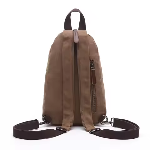 AUGUR 2023 New fashion men's vintage canvas backpack school bag travel large capacity laptop backpac