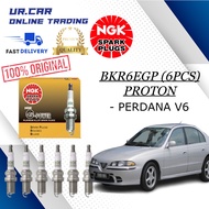 PROTON PERDANA V6 BKR6EGP (6 PCS) NGK PLATINUM SPARK PLUG 100% ORIGINAL (PRICE FOR 6 PCS)