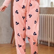Pajama pranela adult pants for ladies cute cotton plain Adult Pajama for Ladies