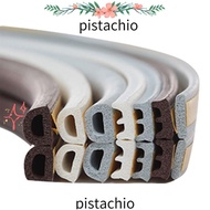 PISTACHIO Weather Stripping, Windproof Soundproof Weather Stripping Door Seal Strip, Flexible 6Meter