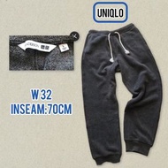 UNIQLO x JW Anderson 抓毛絨長褲 L碼   褲腳長70cm/腰平度40cm人手度 🍃清衣櫃⚡️