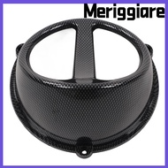 MERIGGIARE Engine Cooling Fan Cover, Carbon Fiber Style Good Heat Dissipation Motorcycle Air Scoop C