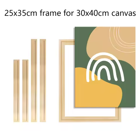 25x35cm Wooden Frame for 30x40cm Canvas Pictures Frame Wooden Diamond Painting Frame Wall Picture Po
