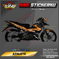 Sticker Striping List Variasi Kawasaki Athlete - Stiker Striping Motor Athlete Desain Racing. KS.01