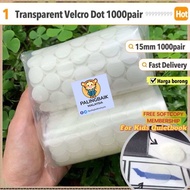 15mm 20mm 30mm Velcro Dot Lutsinar Super Nipis & Super Lekat | Transparent Ultra-Thin & Strong Adhes