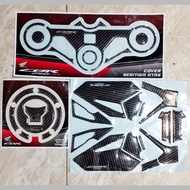 Honda CBR250RR Triangle Footstep Carbon Embossed Sticker cbr250rr accessories