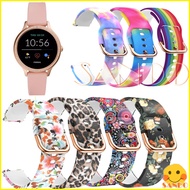 Fossil Gen 5E 42mm Women Smart watch Soft Silicone Strap smart watch replacement Strap floral print band straps accessories