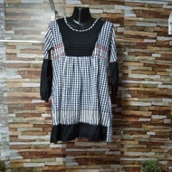 blouse hitam putih preloved