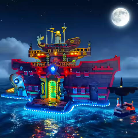 LYBMTWF LED Lighting Kit Compatible with Lego 75640 Floating Restaurant Building Set (NOT Include Th