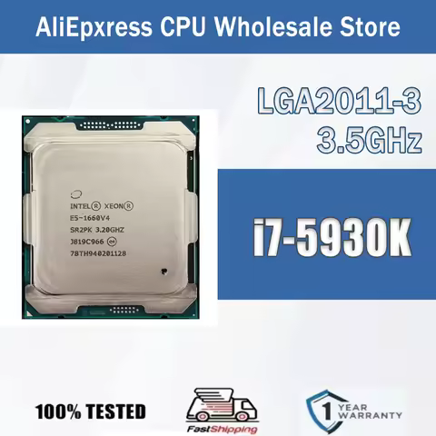 Intel Core i7-5930K 3.50GHz 6 Cores 12 Thread 15M i7 5930K CPU Processor i75930K Package LGA2011-3