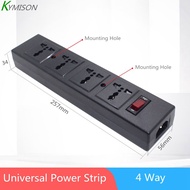 PDU Power Strip with Universal Outlet Socket with Overload Protected, C14 Input Universal Four-Bit M