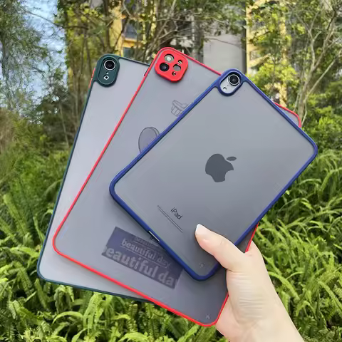 Matte Case for iPad Pro 11 13 M4 2024 12.9 M2 Hard PC Cover iPad 10.2 10.9 7 8 9 10th Back Shell iPa