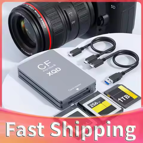 10Gbps CF Express Card Adapter with USB C To USB A/C 3-in-1 CFexpress Type B Card Readers Adapter fo