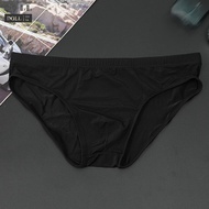 Men\'s Underwear Elasticated Waist G-string Ice Silk Low Rise Sexy Ultra-thin