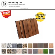 Outdoor Tiles Decking Tile DIY Wood Stone Artificial Grass Decking Tiles