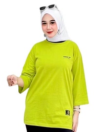 KAOS BASIC TUNIK KOMBINASI KAOS TUNIK WANITA DEWASA KAOS KOMBINASI KAOS WANITA PECAH POLA KAOS WANIT