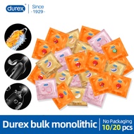 Privacy Shipping 20/10pcs Bulk Different Style Durex Condoms for Men Ultra-thin Natural Latex Safe Contraception Easy-On Sleeve Condom Sealed Package