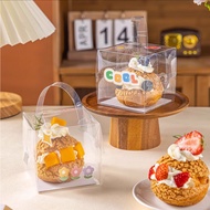 Puff packaging box 2 inch 3 inch 4 inch small cake transparent carry box baking fan dessert box