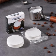 【NIMY】 51/53/58mm Portafilter Basket Coffee Filter Paper For Espresso Machines 100 Sheets Round Coff