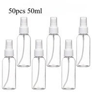 50 PCS  Bottles 50ml/2oz Clear Plastic Travel Spray Bottle, Empty Fine Mist Spray Bottle,  Portable 