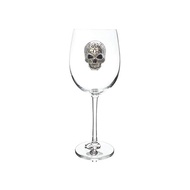 The s Jewels Skull Jeweled Stemmed Wine Glass 21 Oz. Unique Gift