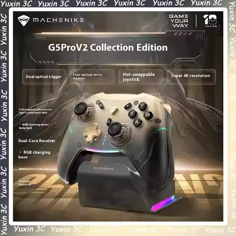 Machenike G5 PRO V2 Collector Edition Optical Gamepad Three Modes Hall Joystick Control Pc Steam Wir