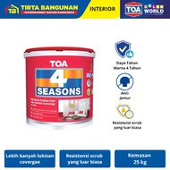 TOA CAT TEMBOK 4 SEASONS PAINT INTERIOR WHITE PAINT 25 KG