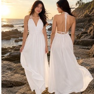 Dahlia Long Backless Beach Dress Sexy Premium Long Beach Maxi Dress
