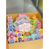 HBD Love Bear Cake Decoration Top Decoration Label Love Bear Paper Cup Cake Label Love Bear Mom