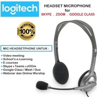 Mic Headphoneset Video Meeting zoom Online Teaching - Headset Logitech