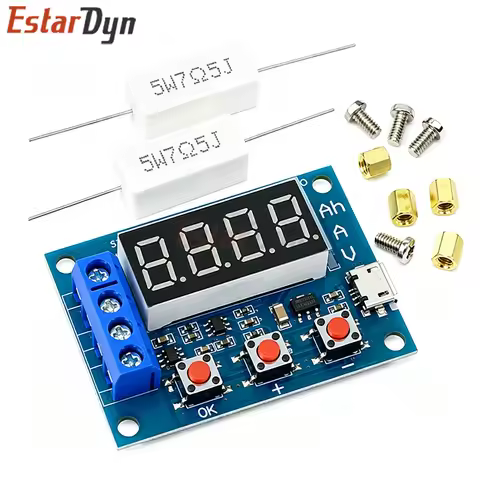 Estardyn ZB2L3 Battery Capacity Tester 15V 3A 9999Ah Digital Discharge Module 4.5-6V 1.2-12V Li-ion 
