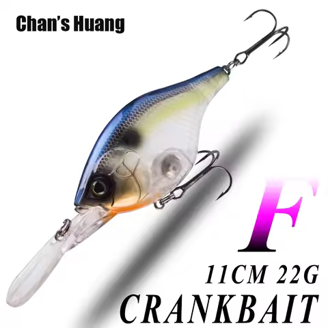 Chan's Huang 11CM 22G / 4.33INCH 0.77OZ Artificial Long Bill Crankbait Floating Fishing Lures Rattle