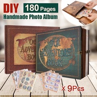 180 Page DIY Travel Photo Album Our Adventure Book Leather Retro Creative Anniversary Photo Album We