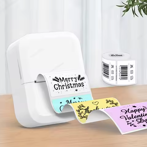 X2 Thermal Label Printer Adhesive Sticker Printer Similar as B21 B1 M110 E210 Marklife P50 Inkless L