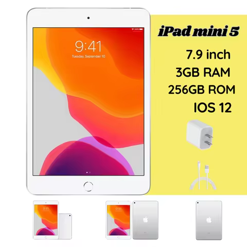Apple iPad Mini 5 256GB Wifi (Silver) (Refurbished, Good Condition)