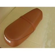 BROWN with RED STITCH COMPLETE DOUBLE SEAT Fit For YAMAHA YB100 // Smooth Fabric