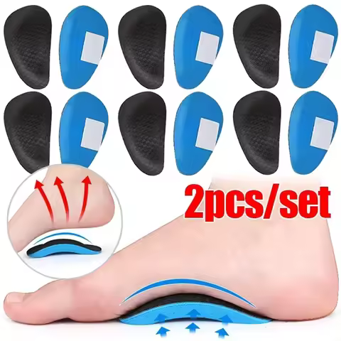 1/2/3/5pairs Sports Palm Foot Pad Flat Arch Support Half Inner Insoles Orthopedic Insoles Correcting