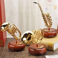 BLISS Rotating Music Box, simulation Nordic Instrument Music Box, Retro Handicraft Classical Guitar 
