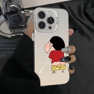 手机壳phone case可爱蜡笔小新适用苹果17promax手机壳iPhone16plus防摔15搞怪14硬新款26.8.6