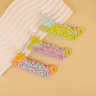 Hiasan kek hari jadi dengan tulisan Inggeris "Happy Birthday" untuk kanak-kanak dan dewasa, aksesori