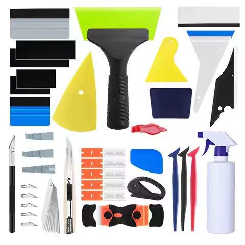 Car Window Film Tint Tool Kit Vinyl Wrap Squeegee Tool Automotive Glass Protective Privacy Film Inst