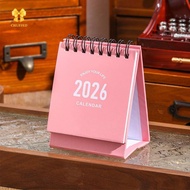 [Chuffed-t] 2026 Mini Desk Calendar Creative Coil Calendar Planner Desktop Ornament Decoration Offic