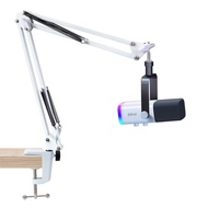 SUNMON White Boom Arm for Fifine AM8 - Mic Boom Arm Compatible with Fifine Microphone, Fifine Mic Bo